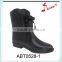 Contemporary woman wide lace low heel boots trend safety half rain boots
