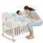 Multifunction New Zealand Pine Wooden Baby Cradle Crib Bed