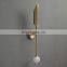 Luxury Living Room Background Bedroom Metal Material Creative Wall Bedroom Lamp For Lighting Decoration