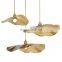 Nordic Art Simple Style Ceiling Lamp Modern Lotus Leaf Pendant Light Round Restaurant Indoor Chandelier