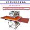 Semi-automatic hydraulic double position T-shirt printing machine oil press double position slide ironing drill oil press double position clothing press machine