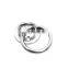JRSGS Customized High Quality 304/316 Stainless Steel Circular Mooring Ring On Plate Hardware Round Eye Plate With Ring