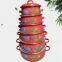 6pcs Vitreous Enamel Pot