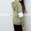 Custom design Wholesale Price Fitness Cotton Cropped Top Striped Hoodies Women's Hoodies & Sweatshirts