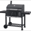 New Arrive High Quality Charcoal Grill with Two Shelf Wooden Table With Big Size Wheel Easy Cleaning for Camping Easy Assembled