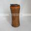 Plastic inner stainless steel outer wooden grain printing mug