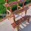 Flower displaying 3 layer solid wood foldable garden rac