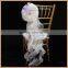 C147G silver gray wedding cheap chair covers chair sashes
