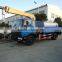 2015 used crane truck,Dongfeng crane truck with water tank sprinkler