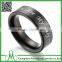 High quality men fashion jewelry 2016 wooden inlay tungsten ring