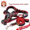 Denim Dog Harness, Denim Cover Nylon Webbing Dog Harness and Leashes in Combo