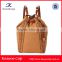 small quantity acceptable high quality wholesale custom leather strap backpack production
