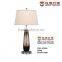Coffee Color Glass Desk Lamp