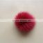 Colorful dyed fox fur ball on sale