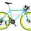 2016 latest hot selling colorful 700C Aluminum 21 speed, disc brake road bike/bicycle/cycle/bikes, fixie bike