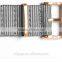 2015 Fashionable Stainless Steel Quartz Watch Gray Nylon Fabrics Strap Water Resistant