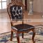 Upholstered leather dining chairs restaurant black leather chair for dining