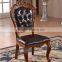 Upholstered Leather Dining Chairs Restaurant Black Leather Chair for Dining