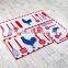 Polyester Cartoon Cute Cooking Pattern Kitchen Carpet Durable Eco-Friendly cDoor Floor Bath Mat Customize Size and Pattern