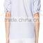 Custom Elegant summer New short sleeve Cotton lady blouse & top