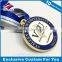 Free design wholesale soft enamel school commemorative medal with silk ribbon