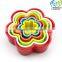 Set of 6 Colorful Flower Shape Plastic Biscuit and Cookie Cutter