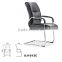 Foshan factory black leather seating aluminum lift armrest classic ergonomic office chair for sale GZH-SJ1012