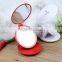 Fancy battery lighted portable wedding table mirrors with 5x magnifying