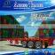 china truck trailer supplier 3 axle 20ft-40 feet flatbed semi trailer for sale portador de contenedores container transportation