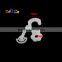 33.5*16mm White Plastic Sock Hanger Hook For Packing Socks Skirts Clothes #FLC237-C