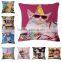 Carton cats cotton linen 3d digital printed cushion covers and pillow cases                        
                                                                                Supplier's Choice