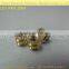 CNC turning brass insert fastener/ high precision brass machining parts