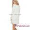 2016 Plunge V Lace-up Neck Floral Embroidered cover up beach dress