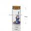 37*70mm Small Bottles Transparent Mini Glass Jars with Cork Stoppers Top
