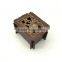 Luxury wooden wedding gift box/gold stampt flower shaped candy box