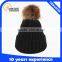 High Quality Custom Winter Knitted Beanie Hat With Fur Pom- Pom                        
                                                Quality Choice