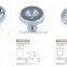 Decorative glass cabinet drawer pull knobs for furniture