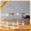 16oz Glass Candle Jar with Metal Line Handle