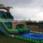 Lanqu long water slides inflatable trippo slide