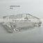machine pressed decorative and clear glass cigar ashtray