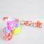 Fluorescence multi-color clap ring wrist hand kids pvc flexible bracelet