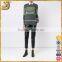 Green and grey woman casual fashion high quality button wool sweater