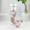 350ML Mochic printing handmade Borosilicate Glass Drinking water bottle