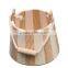 set of 2 small wooden bucket suitable for household decoration