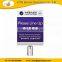 China durable Access control system hotel queue barrier with a4 sign holder
