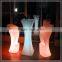 RGB color changeable battery rechargeable glowing event led cocktail table