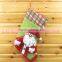 Cheaper and high quality Xmas decoration santa snowman christmas stocking wholesale