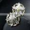 Flower Alloy crystal gemstone brooch