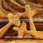 Olive Wood Carved Hand Cross Medium Size