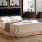 Deluxe Faux Leather Platform Bed with Wooden Slats, Queen Size(MB8014),Leather bed room furntiure,